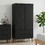 vidaXL Δίφυλλη Ντουλάπα Ρούχων Molde Μαύρη 90x55x175cm 42020940