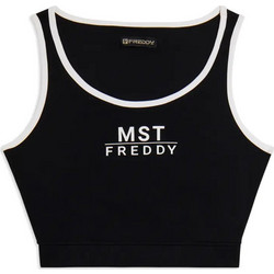 Freddy Γυναικείο Αθλητικό Crop Top Μαύρο S26WMAB1-NW