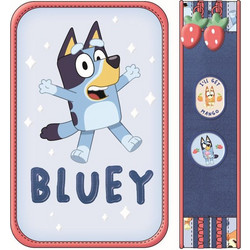 Graffiti Bluey Κασετίνα Γεμάτη με 2 Θήκες Γαλάζια 260331