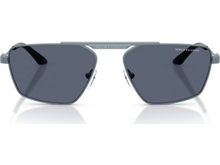 Armani Exchange AX2059S 613287 Ανδρικά Γυαλιά Ηλίου Aviator Μεταλλικά Ασημί με Μαύρο Φακό