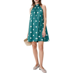 Grace & Mila Warna Mini Καλοκαιρινό Βραδινό Φόρεμα Λινό Βεραμάν 147624