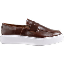 Northway Ανδρικά Μοκασίνια Loafers Δερμάτινα Καφέ 904