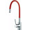 Interflex Flex 086823 Μπαταρία Κουζίνας Πάγκου Διπλής Παροχής Ανάμεικτη με Εύκαμπτο Ρουξούνι Κόκκινη