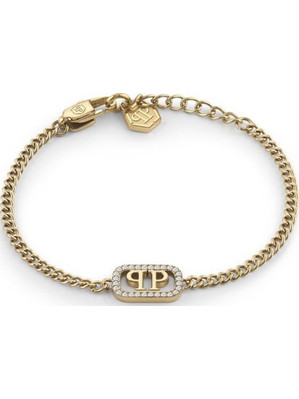 Philipp Plein Βραχιόλι Αλυσίδα από Ατσάλι Ασημί PJ1AA30BU