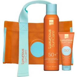 InterMed Luxurious Family Pack Sunscreen Face Cream SPF50 75ml + Body Cream SPF50 200ml + Bag