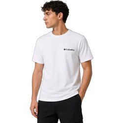 Columbia Ανδρικό Αθλητικό T-Shirt Λευκό AM3130-100