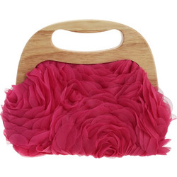 Bag to Bag Γυναικείο Τσαντάκι Χειρός Υφασμάτινο Φούξια MD2560