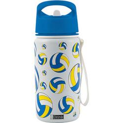 iDrink Volley Παιδικό Παγούρι Πλαστικό BPA Free Λευκό Μπλε 500ml