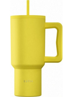 Estia Straw Tumbler XL Save The Aegean Sunbeam 900ml