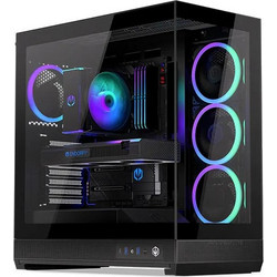Endorfy Fishtank 6000 Corona Black Gaming Midi Tower Κουτί Υπολογιστή RGB με Πλαϊνό Παράθυρο