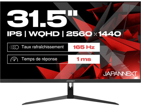 JAPANNEXT JN-IPS315WQHD165F IPS HDR Gaming Monitor 31.5" 2560x1440 QHD 165Hz 1ms