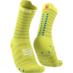 Compressport Pro Racing Ανδρικές Κάλτσες Ψηλές με Σχέδια Lime 6257-T1-35-38