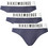 Bikkembergs Ανδρικά Σλιπ Βαμβακερά Navy Μπλε 3Pack BKK1USP10TR-NAVY