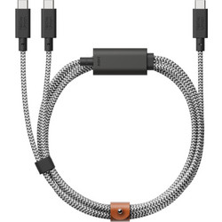 Native Union Zibra Braided USB-C to USB-C 140W 2m Black White