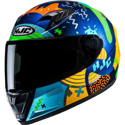 HJC Y10 Mika MC23 Multicolor Κράνος Μηχανής Full Face
