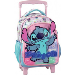 Gim Stitch Brush It Out Σχολική Τσάντα Τρόλεϊ Νηπιαγωγείου Πολύχρωμη 342-03072