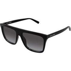 Saint Laurent SL904 001 Ανδρικά Γυαλιά Ηλίου Τετράγωνα Κοκάλινα Μαύρα με Μαύρο Φακό