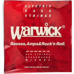 Warwick Red Label Σετ 6 Χορδές Ηλεκτρικού Μπάσου Nickel Plated Steel 20-130"