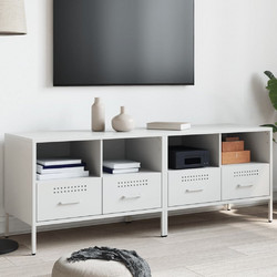 vidaXL Έπιπλο Τηλεόρασης Μεταλλικό Μ68xΠ39xΥ50.5cm 843053 2τμχ