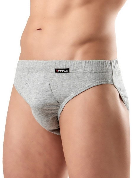 Apple Boxer Ανδρικά Σλιπ Βαμβακερά Γκρι 4Pack 0214210