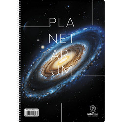 Salko Planetarium Σπιράλ Τετράδιο Ριγέ B5 90 Φύλλων 3 Θεμάτων Διάφορα Σχέδια 4803