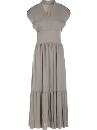 Gsecret Midi Καλοκαιρινό Καθημερινό Φόρεμα Μπεζ 52028-37756