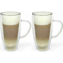 Bredemeijer Σετ Ποτήρια Καφέ Γυάλινα 400ml 2τμχ 165015