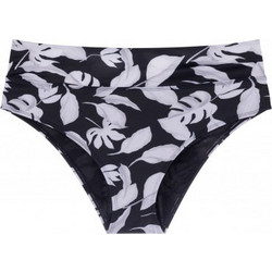 Dorina Marcadona Ψηλόμεσο Bikini Slip Μαύρο Λευκό FXHI0017MI010-BK0121