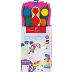 Faber-Castell Connector Unicorn Edition Σετ Νερομπογιές με Πινέλο 12 Χρώματα 125002