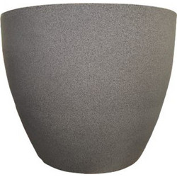 Japi Traditional Γλάστρα Στρογγυλή Πλαστική Ανθρακί 50x42cm JVUR52