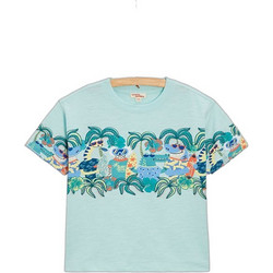 Dpam Zoo Vacation Παιδικό T-Shirt Κοντομάνικο Πράσινο Mint TORYTI3