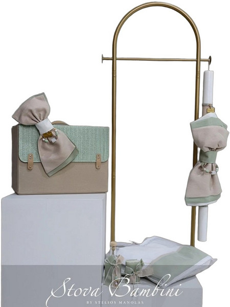 Stova Bambini Σετ Βάπτισης με Τσάντα για Αγόρι SS26COMBO2