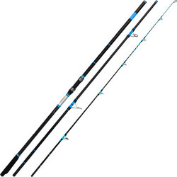 Oceanic Team VortexNeon 420 HNT R7 Σετ Καλάμι Ψαρέματος για Surf Casting Carbon Τρίσπαστο 4.2m 100-225gr