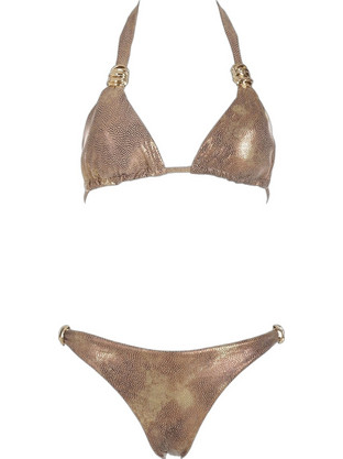 Gsecret Bikini Set Τριγωνάκι Μπρονζέ SQ67813-38153