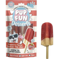 Imaginelles Pup Fun Desserts with Strawberry Flavour Milkshake Style Lollies 60gr 2τμχ