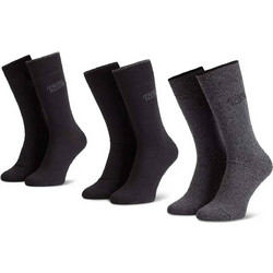 Camel Active Ανδρικές Κάλτσες Ψηλές Μαύρες Ανθρακί 3Pack CA261NOS-6590X
