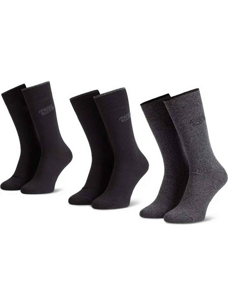 Camel Active Ανδρικές Κάλτσες Ψηλές Μαύρες Ανθρακί 3Pack CA261NOS-6590X