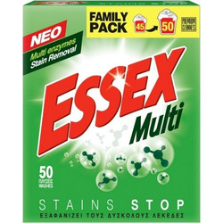 Essex Multi Σκόνη Πλυντηρίου για Λευκά & Χρωματιστά 50 Μεζούρες 2.4kg
