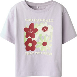 Name It Παιδικό T-Shirt Κοντομάνικο Λιλά 13251519