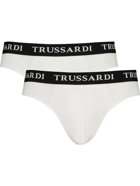 Trussardi Ανδρικά Σλιπ Λευκά 2Pack TRU2USP02
