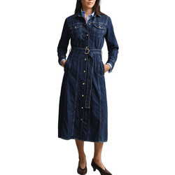 Gant Midi Καθημερινό Φόρεμα Σεμιζιέ Τζιν Navy Μπλε 3GW4503542-961