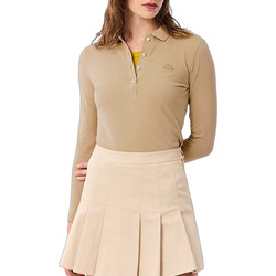 Lacoste Γυναικεία Μπλούζα Polo Μακρυμάνικη Ταμπά 3PF5464-02S