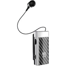 New-K60 Ακουστικό Bluetooth In Ear Πέτου Silver
