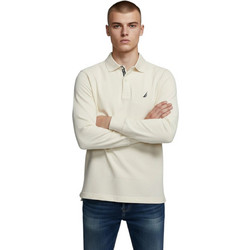 Nautica Ανδρική Μπλούζα Polo Μακρυμάνικη Μπεζ N1CR0126-904