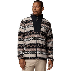 Columbia Sequoia Grove II Ανδρική Ζακέτα Fleece με Φερμουάρ Μαύρη Μπεζ 2174071-011