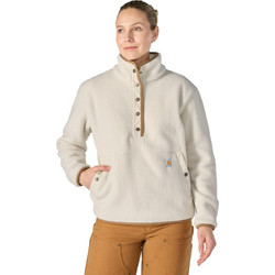 Carhartt Fairbanks Γυναικείο Φούτερ Fleece Εκρού 107727-A16SREG