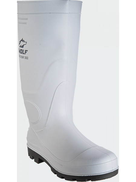 B-Wolf Powergrip Γαλότσες Εργασίας Γονάτου Λευκές