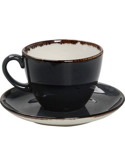 Espiel Jumbo Φλιτζάνι Τσαγιού Πορσελάνης Μαύρο 220ml TLG111K6