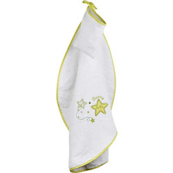 BunnyBebe Star Βρεφικό Μπουρνούζι Κάπα Λευκό Lime
