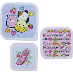 Thumbs Up Squishmallows Πλαστικό Παιδικό Σετ Δοχείο Φαγητού Πολύχρωμο